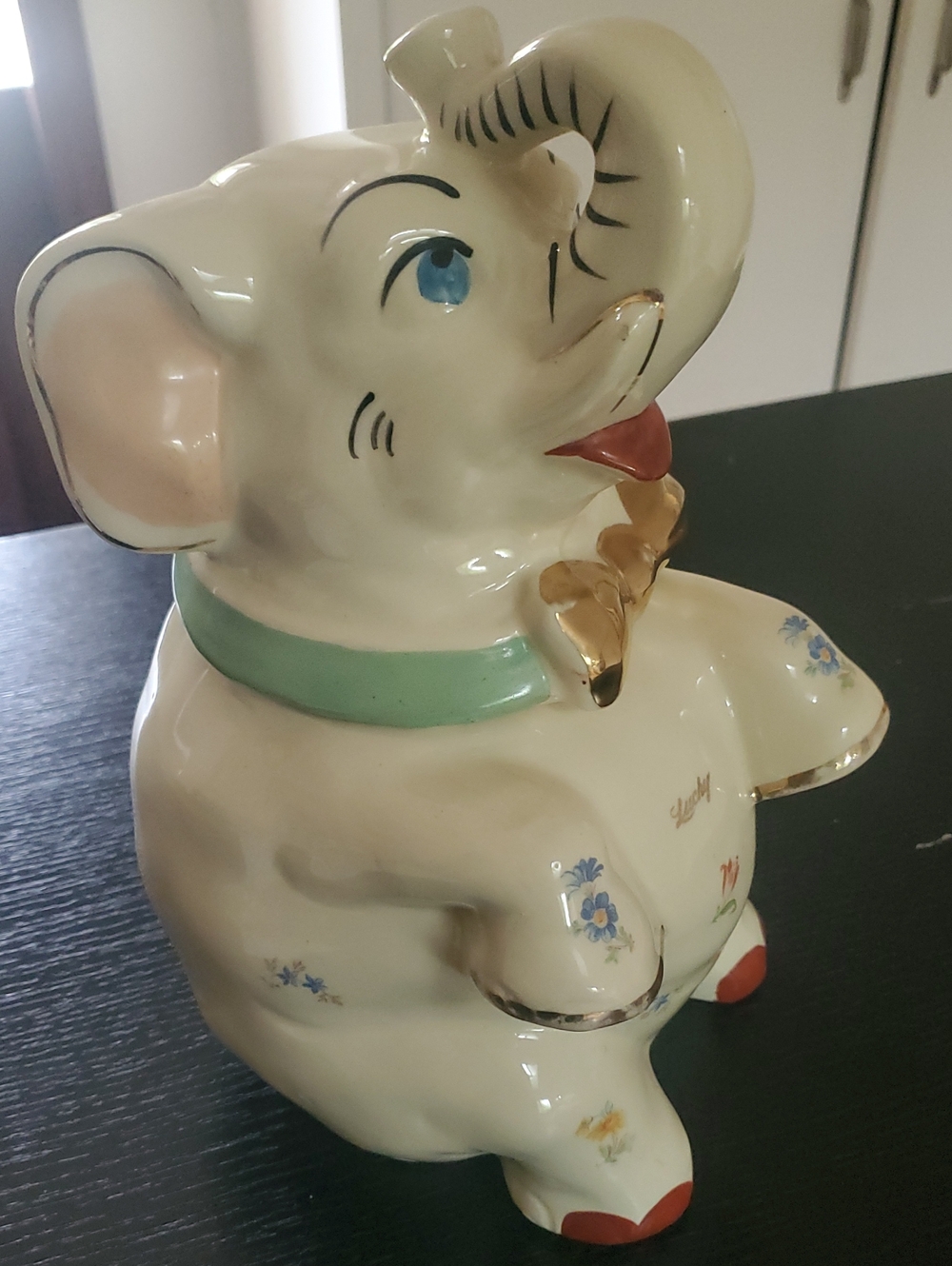 Lucky The Elephant Vintage Shawnee Pottery Cookie Jar - Picture 3 of 8
